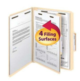 Smead Classification Folders, 1 Divider, 1/3-Cut Tab, Letter Size, Manila, 10/Box