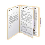 Smead Classification Folders, 1 Divider, 1/3-Cut Tab, Letter Size, Manila, 10/Box