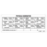 Veterinary Physical Examination Label, 4-3/4 x 1-7/8, 240/Roll