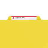 Smead Pressboard Fastener Folders, Letter Size, 1/3-Cut, 2 Fasteners, Yellow, 25/Box
