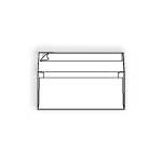 #10 Envelopes, Side Seam (4 1/8 x 9 1/2) 24lb White, Square Flap, Kwik-Tak 500/BX