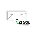 #10 Envelopes (4 1/8 x 9 1/2) 24lb White, Please Recycle Imprint 500/BX
