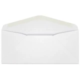 W3181 Digi-Clear #10 Window Envelope, machine insertable, laser-safe heat resistant window, back view with open flap