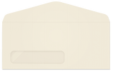 #10 Window Envelopes [4-1/8 H x 9-1/2 W] 24lb, Natural Alabaster, 500/Box (W3207)