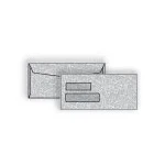 #10 Double Window Envelopes (4-1/8x9) 24lb White, Black Tint 500/BX