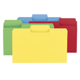 Smead SuperTab File Folders, 1/3-Cut Tab, Legal Size, 14 Point, Assorted Colors, 50/Box