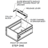 Set of 2 Follower Blocker for Letter-Size File Cabinets