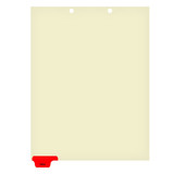 Chart Dividers, Bottom Tab, Position 1, HIPAA, Red, S-09509 (Full)