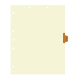 Hospital Dividers, Side Tab, Position 5, Brown Tab, 50/Box