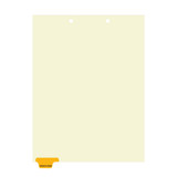 Medications Dividers, Bottom Tab, Position 1, Amber Tab, 50/Box (I732) - Full Image