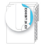 Side Tab Legal Exhibit Dividers, Exhibit 26-50
