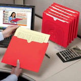 Smead Red File Jackets in Desktop Organizer – Reinforced Top Tab