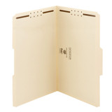 Smead 100% Recycled Folders, Legal Size, 1/3-Cut Reinforced Tab, 2 Fasteners, Manila, 50/Box