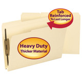 Smead Expanding File Folders, Legal Size, Reinforced 1/3-Cut Tab, 2 Fasteners, Manila, 50/Box