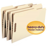 Smead File Folders, Legal Size, Reinforced 1/3-Cut Tab, 2 Fasteners, Manila, 50/Box