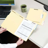 Smead File Folders, Legal Size, Reinforced 1/3-Cut Tab, 2 Fasteners, Manila, 50/Box