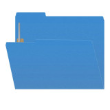 Blue File Folders, Letter Size, 1/3-Cut Top Tabs, 2 Fasteners, 11 pt, 50/Box (S-30503-BLU-13)