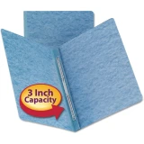 Blue Smead PressGuard report cover open showing 3-inch capacity badge