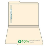 Manila Top Tab File Folders, 1/3-Cut (1st Position), One Fastener, 50/Box
