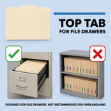 2-153L-3F1 is designed for file drawers with indexing on a top tab.