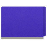 End Tab Econo Pressboard Folders with Fasteners, Letter Size, Purple, 18pt Stock, 2" Expansion (25/Box), Shelf Folder