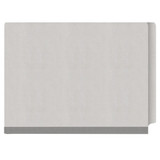 Closed gray end tab classification folder with gray reinforced expansion