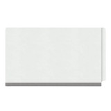 Close-up of white 1-divider end tab classification folder showing 2-inch Tyvek reinforced expansion