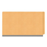 18pt End Tab Classification Folders, 2-Dividers, Legal Size, Goldenrod, 10/Box
