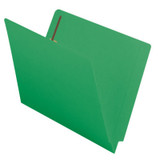 Smead End Tab Folders, Letter Size, 11pt, 2-Ply, Two Fasteners [F13], Green, 50/Box