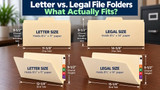 Letter vs. Legal File Folders: Sizes & What Fits