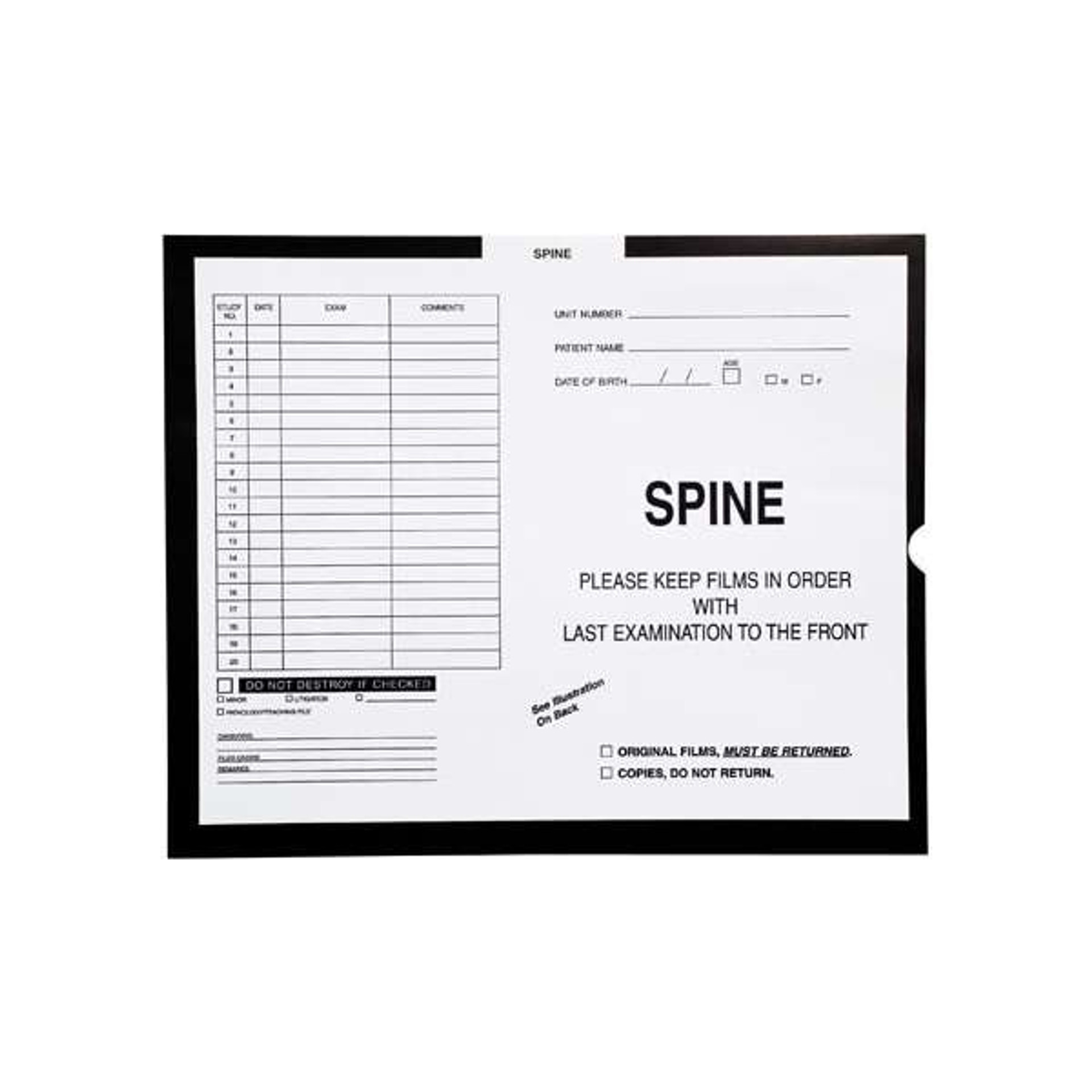 Spine Category Insert Jackets OE (68955)