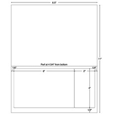 Integrated Labels, 2-UP, 6 x 4 & 2 x 4, 1500 Sheets/CS (59816)