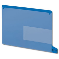 Smead 61951 Poly Out Guides, Bottom Tab, Letter Size, Blue, 25/Bx