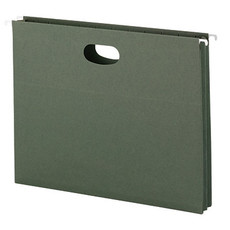 Smead Hanging File Pocket, 1-3/4" Exp, Letter, Standard Green (64218)