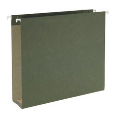 Smead 100% Recycled Hanging Box Bottom File Folder, Green (65090)