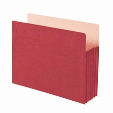 Smead File Pocket Straight-Cut Tab 5-1/4" Exp Letter Red (73241)