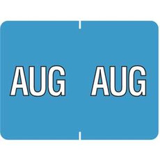 Datafile Month Label August 15/16 x 1-5/8 256/Pack