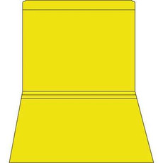 Colored File Folders, Letter Size, 2-Ply, Straight-Cut, 11pt Yellow, 100/Bx
