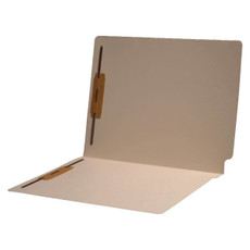 End Tab File Folders, Reinforced Tab Letter Size, 11 Point, Fastener Positions 1 and 3, 50/Box