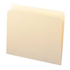 Smead File Folder, Reinforced Straight-Cut Tab, Letter, Manila (10310)