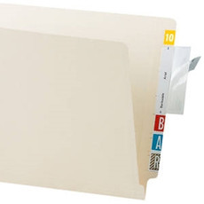 Tabbies File Folder Protector 3-1/2 x 2, Clear, 500/Roll (88385)