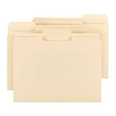 11pt Top Tab Manila Folder, 1/3-Cut, Letter Size, No Fastener, 100/Bx (10346)