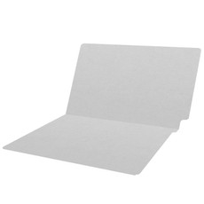 Colored Folders, End Tab, Legal Size, 3/4" Expansion, No Fasteners, 11pt Gray, 100/Box