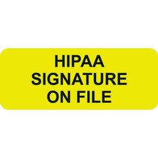 HIPAA Signature, Fluorescent Chartreuse (A1002)