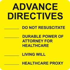 Advance Directives, Fluorescent Yellow (A1016)