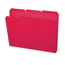 Smead Poly Colored File Folders, Letter, Red (10501)