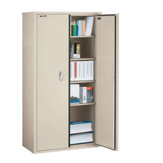 FireKing Storage Cabinet, 4 Shelves, 72-Inch Height