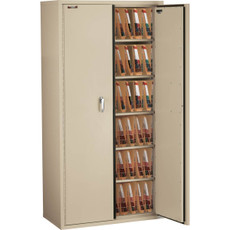 FireKing Fire-Rated 72" Cabinet for Letter-Size Folders, 6 Shelves