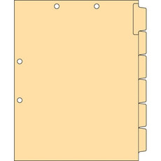 Blank Chart Dividers Letter Side Tab (CST21)