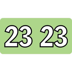Kardex Year Labels, 2023, Green, 1-1/2 x 3/4 (ISDA23)